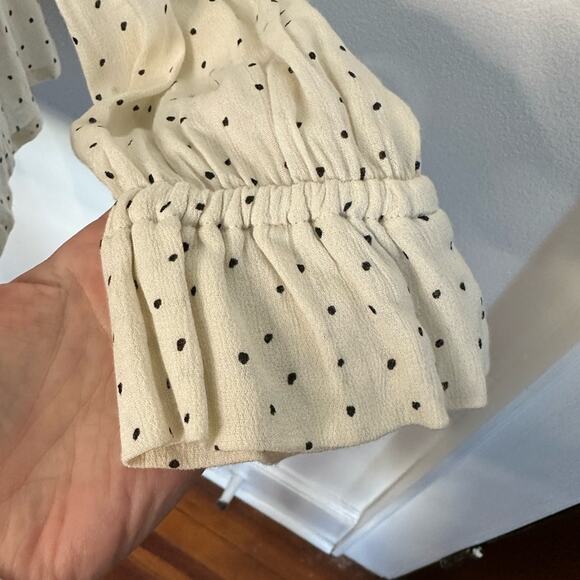 Lucky Brand Polka Dot Blouse, Small, 100% Viscose - Picture 10 of 10